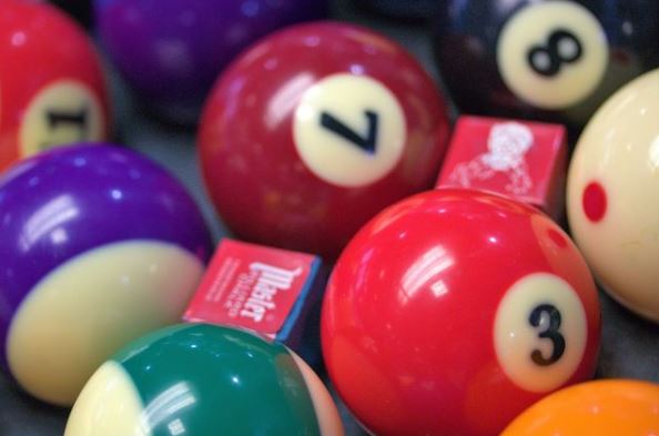Colored 8 Ball Pool Balls