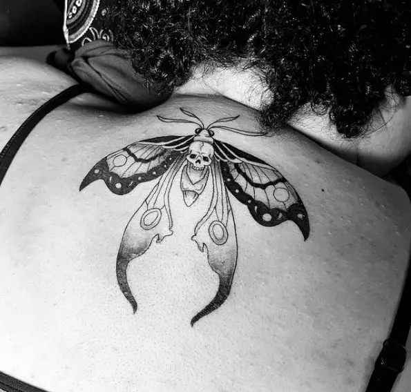 Death Moth Bug Tattoo