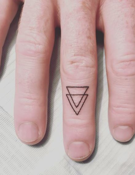 Double Triangles  INKOTATTOO