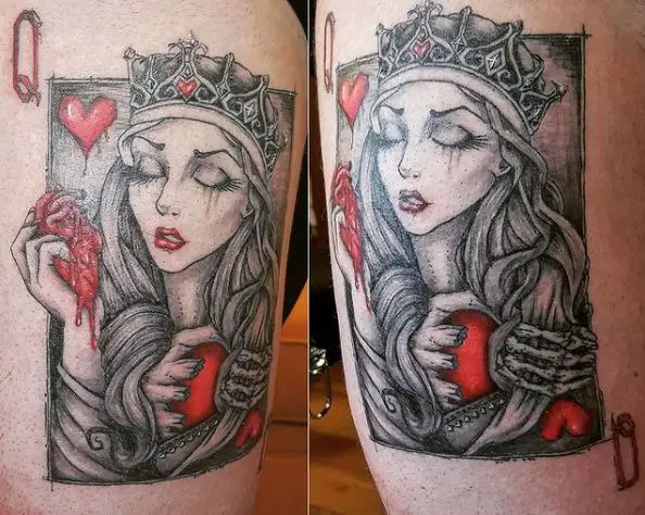 Lady of Heart Tattoo Design