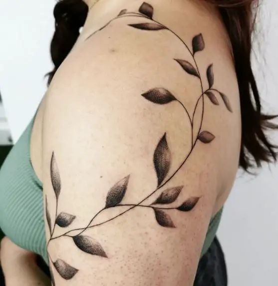 Leafy Vine Leaf Tattoo