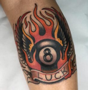 The 8 Ball Tattoo Meaning And 110+ Tattoos To Get The Ball Rolling