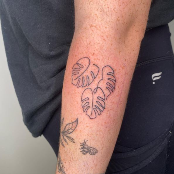 Monstera Leaf Tattoo