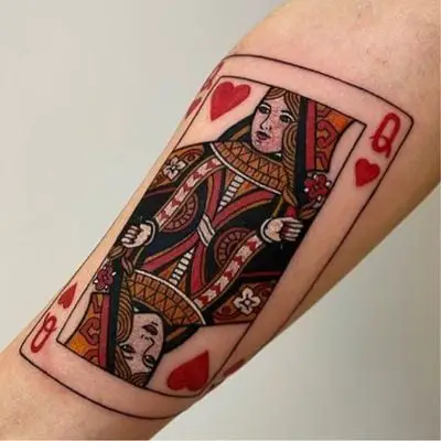 The Queen Of Hearts Tattoo Meaning And 110 Tattoos To Empower You!