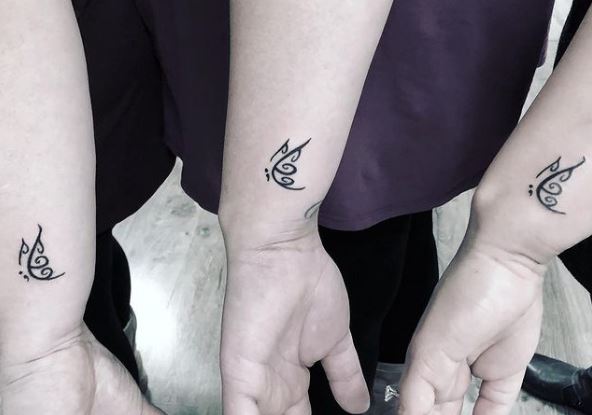 Semicolon Butterfly Wrist Tattoo