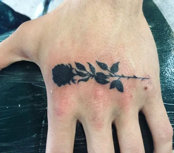Black Rose Knuckles Tattoo