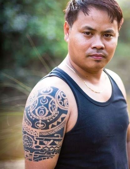 Samoan Traditional Arm Tattoo