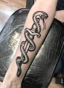 Snake And Dagger Tattoo Meaning With 120+ Astonishing Images For You To Try