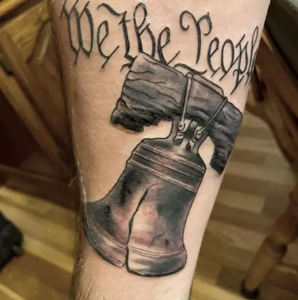 Liberty Bell and We The People Tattoo
