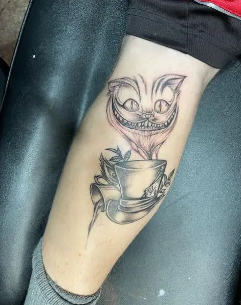 Alice in Wonderland Caterpillar Tattoo