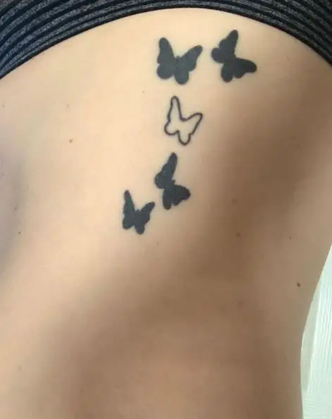 Black Butterflies Tattoo Piece