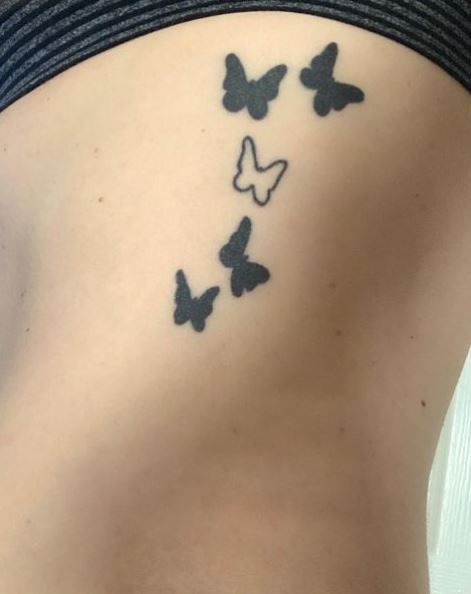 Black Butterflies Tattoo Piece