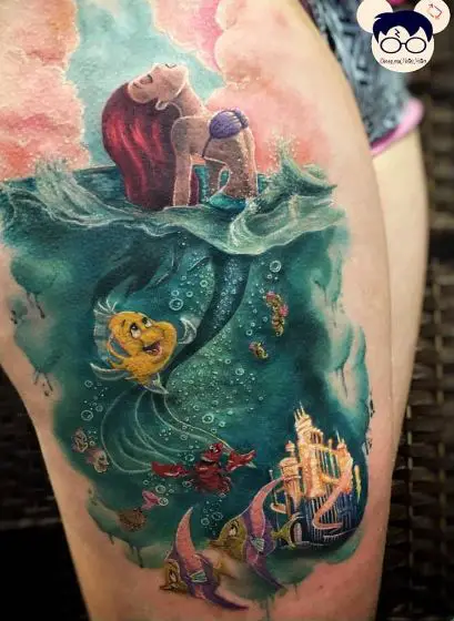 Disney Little Mermaid Tattoo Piece