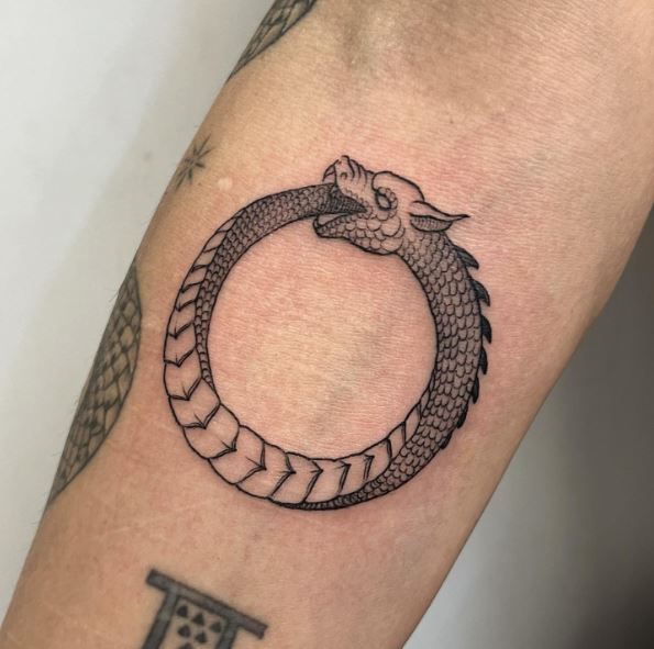 Dragon Ouroboros Tattoo Piece