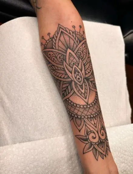 Mandala Forearm Tattoo Piece