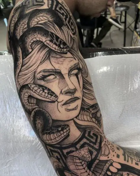 Medusa Sleeve Tattoo