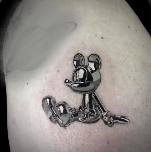 Metal Style Mickey Mouse Tattoo Piece