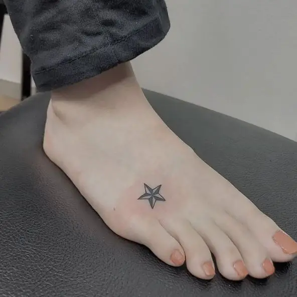 Mini Nautical Star Tattoo