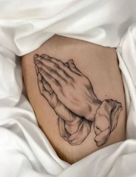 Praying Hands Tattoo Piece