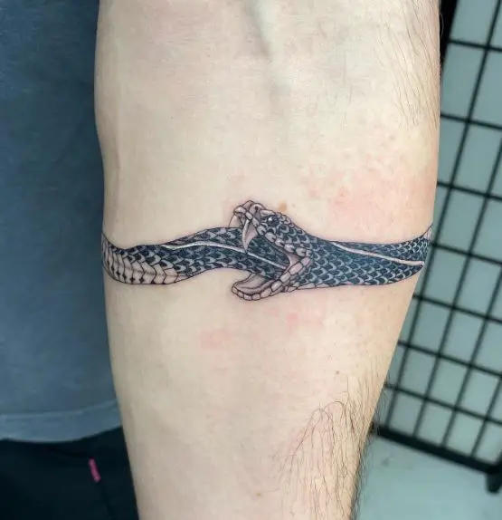 Snake Ouroboros Wraparound Tattoo