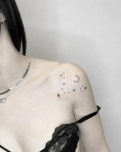 Star Constellation Shoulder Tattoo