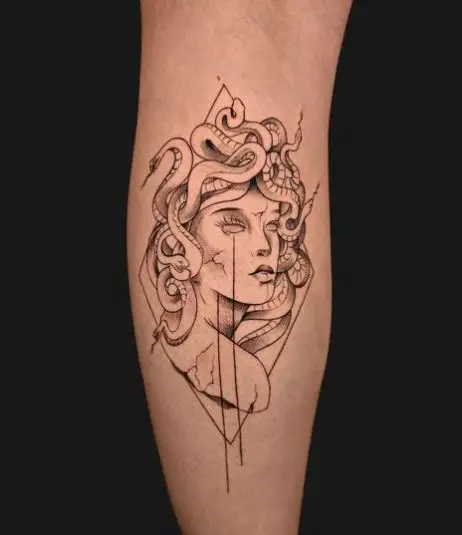 The Greek Georgian Medusa tattoo