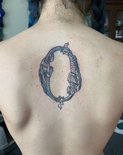 TATTOO OUROBOROS DRAGON  TIME LAPSE  by ANCIENT TATTOO  YouTube