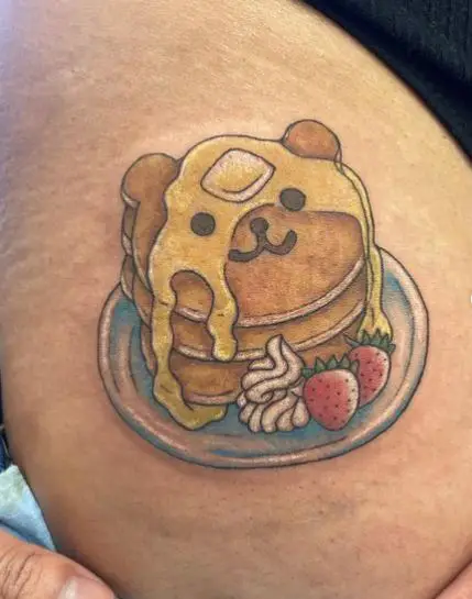 Teddy Bear Cookie Butt Tattoo