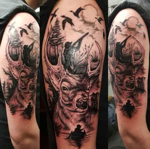 Duck Hunting, and Deer Arm Tattoo
