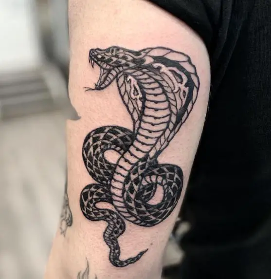 King Cobra Arm Tattoo