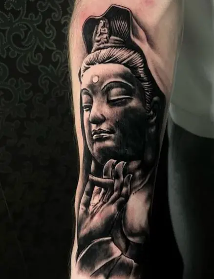 Lord Buddha Cover Up Tattoo