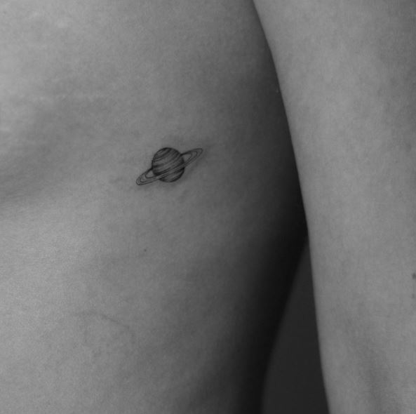 Mini Saturn Tattoo