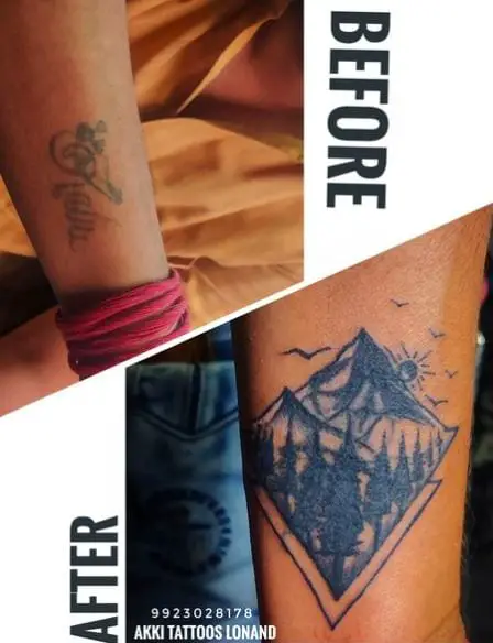 Nature Landscape Cover Up Tattoo