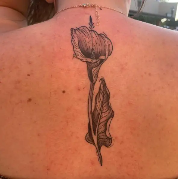 Pretty Nifty Abstract Calla Lily Tattoo Piece