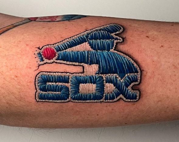 Chicago White Sox Patch Arm Tattoo