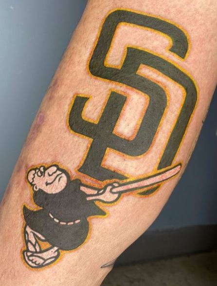 San Diego Padres Arm Tattoo
