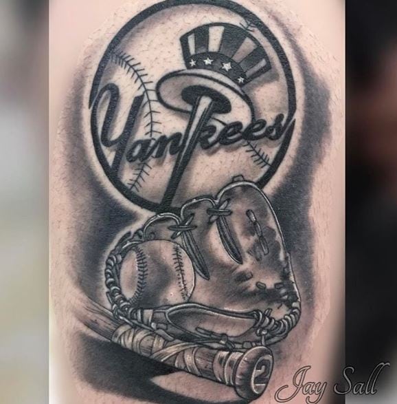 New York Yankees Arm Tattoo