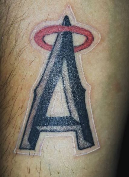 Los Angeles Angels Logo Tattoo