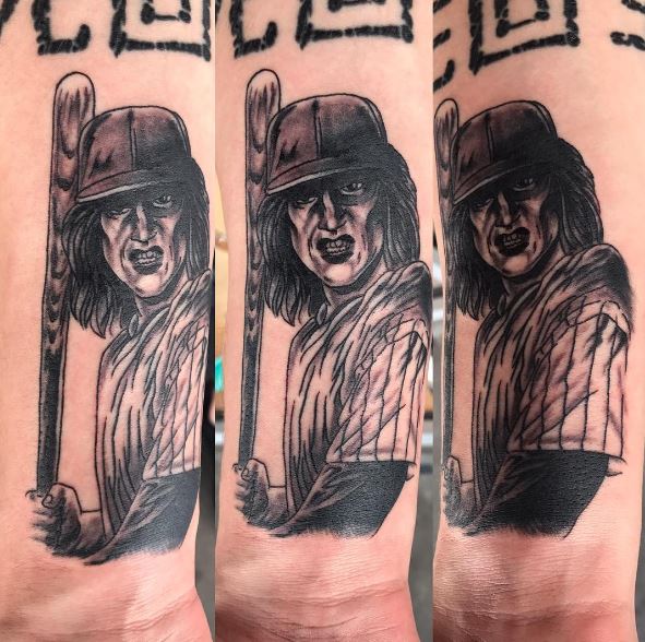 Baseball Fury Inspired Arm Tattoo