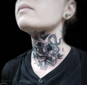 105+ Majestic Throat Tattoo Ideas That Will Put You In The Spotlight