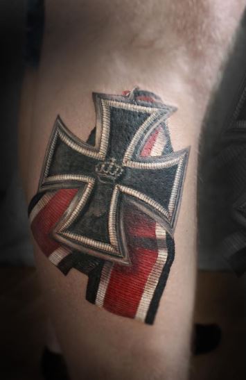 Iron Cross Medal Forearm Tattoo