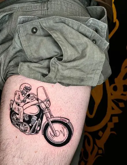 Harley Davidson Rider Arm Tattoo