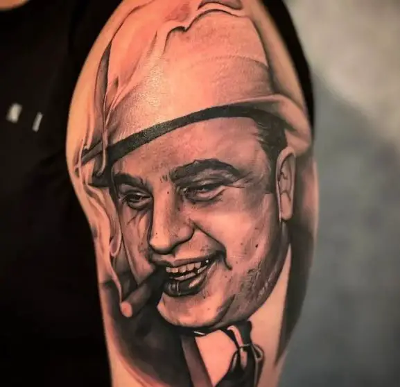 Al Capone Arm Tattoo