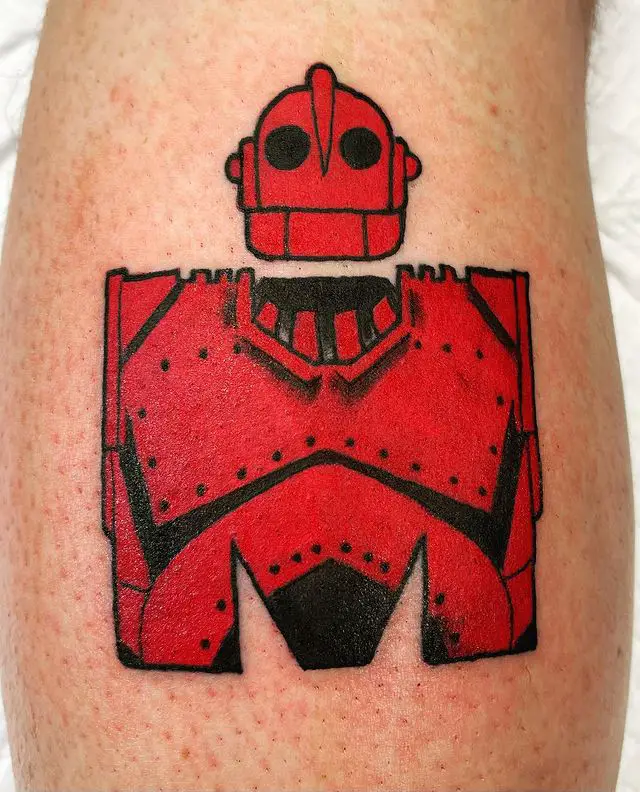 Creative M Dot Iron Giant Tattoo