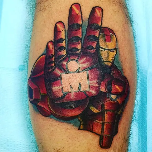 Creative M Dot Iron Man Tattoo