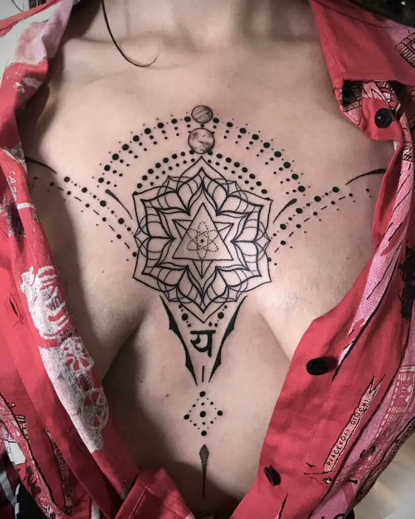 Heart Chakra Venus And Mars Tattoo
