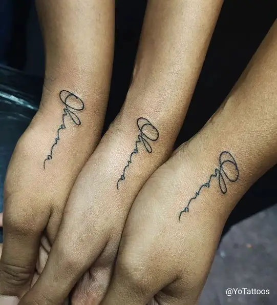 Ohana Calligraphy Tattoo