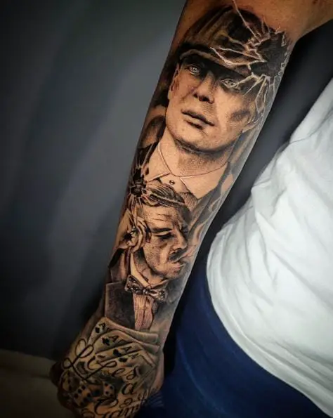 Peaky Blinders Tommy Shelby Sleeve Tattoo