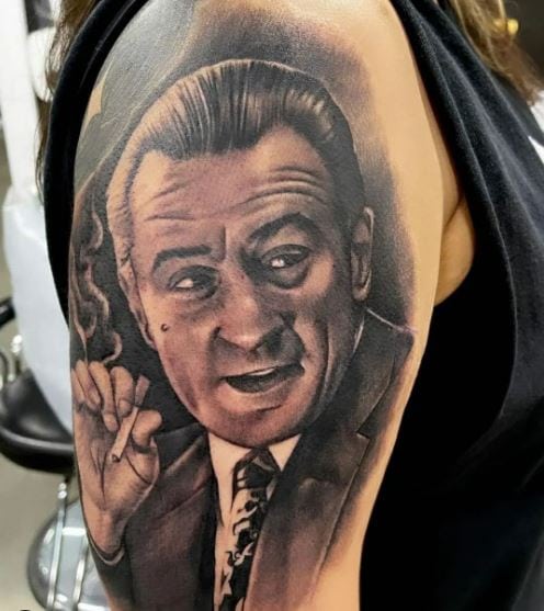 Robert De Niro Portrait Tattoo Piece