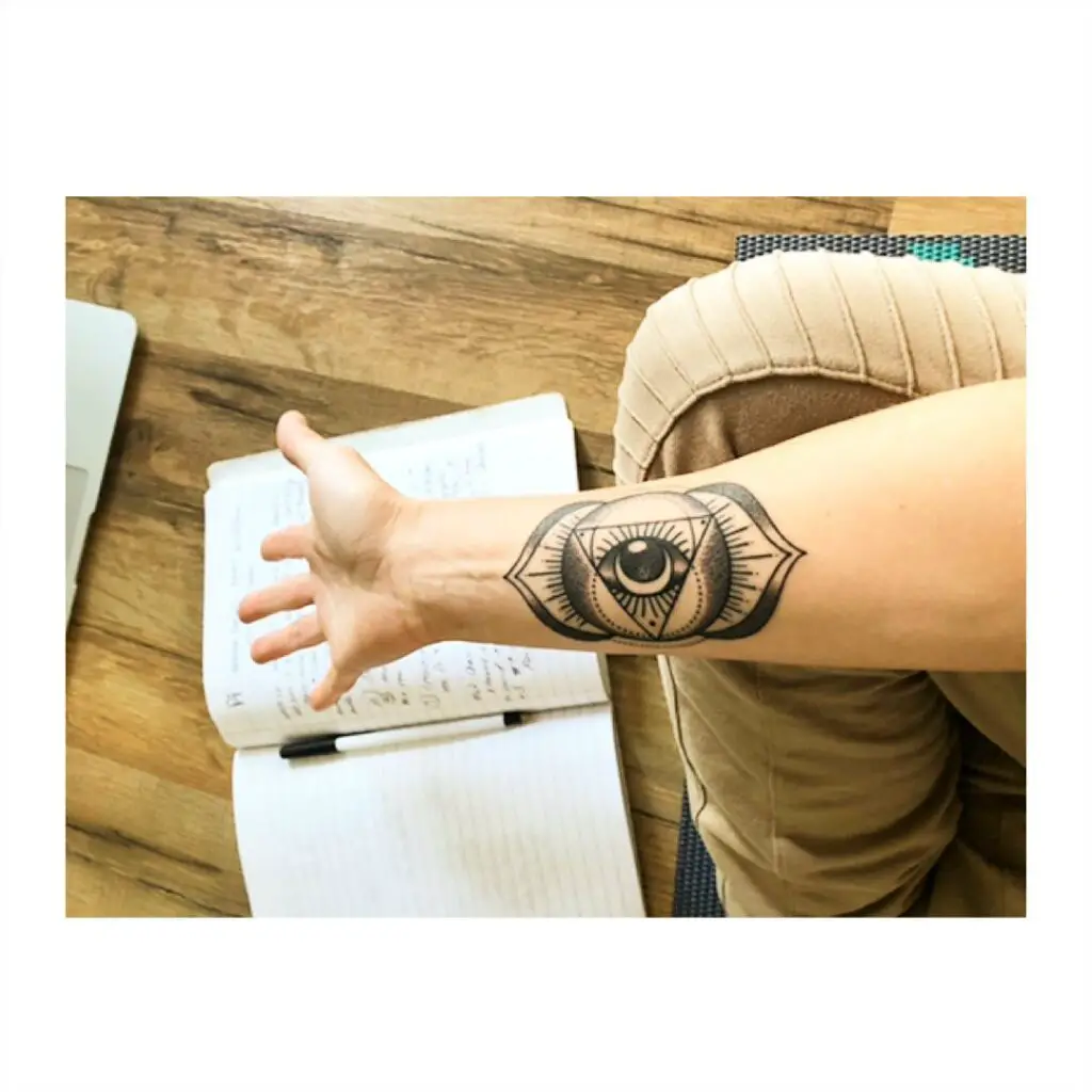 Third Eye Chakra Arm Tattoo